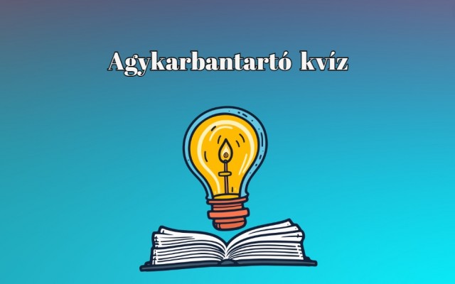 Agykarbantartó napi kvíz - Szerezd meg a nyolc pontot ezzel is